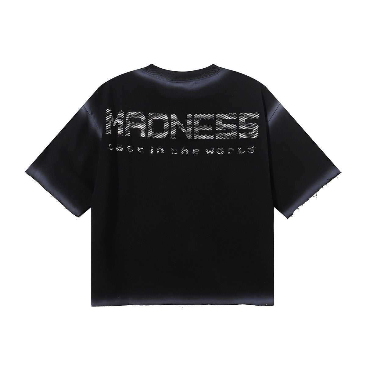 MAJESTIK Carnival Graphic Cropped T-Shirt — back