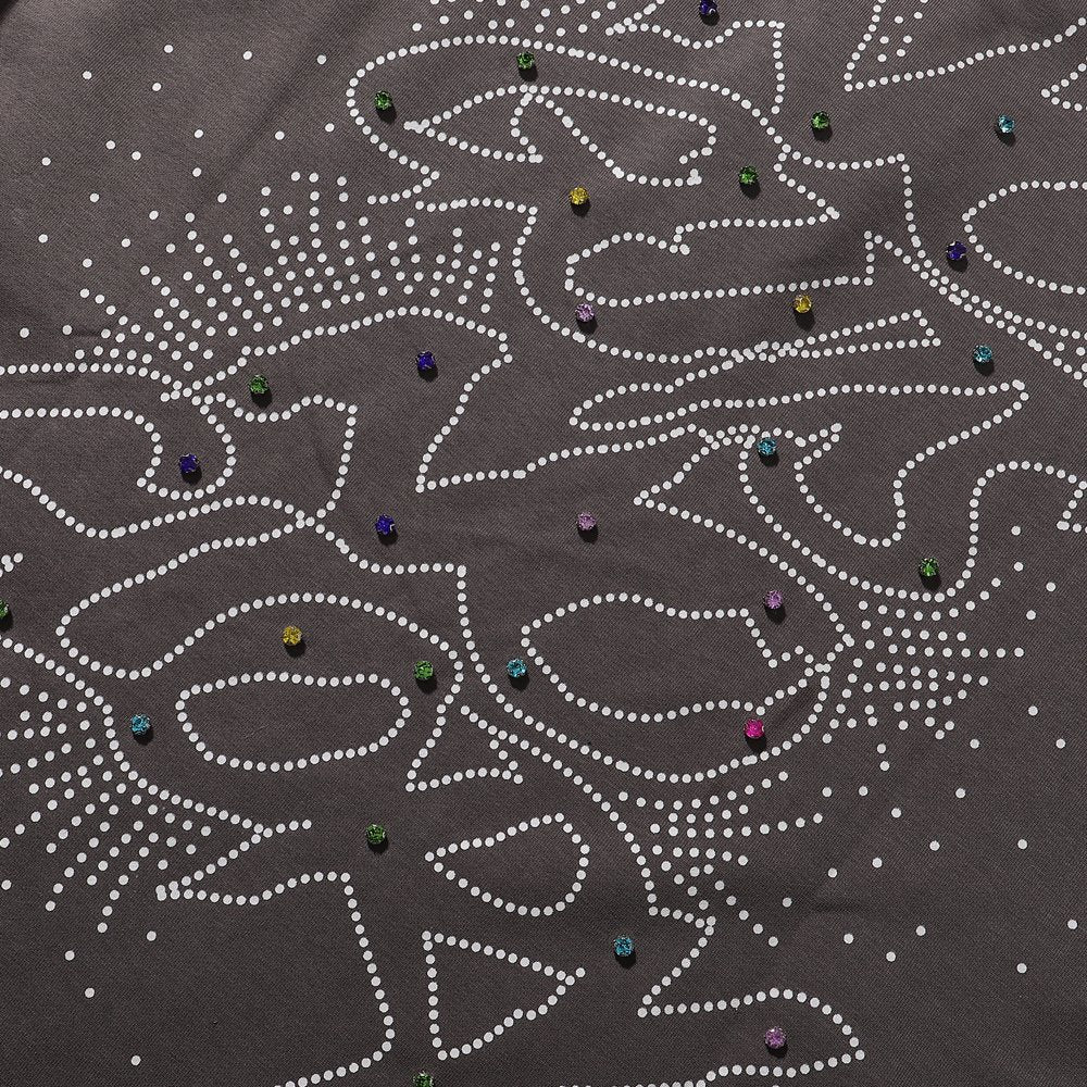 BKYS Revival No Gut No Glory Rhinestone Cropped T-Shirt — detail